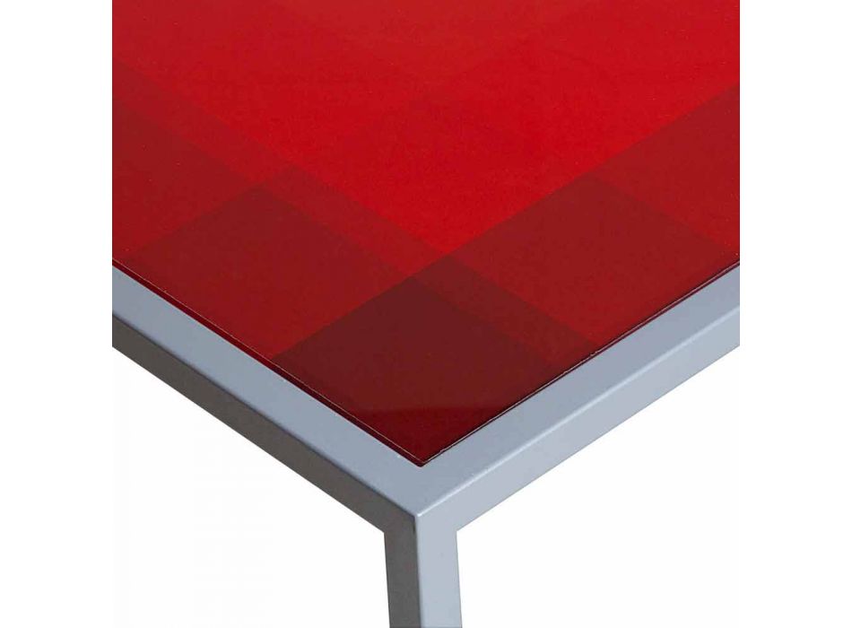 Modern 50x50cm coffee table in Nina metal, made in Italy Viadurini