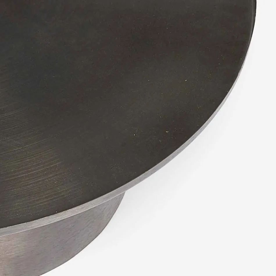 Modern Coffee Table with Round Steel Top Homemotion - Michelino Viadurini