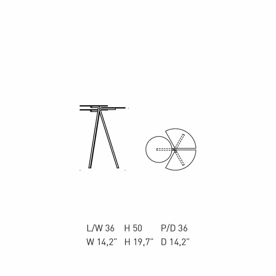 Modern Coffee Table in Colored Sheet of Originae Design - Ladybug Viadurini