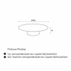 Contemporary living room coffee table in black lacquered larch wood Lily Viadurini