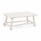 Homemotion Modern Coffee Table in Bleached Teak Branches - Bambo Viadurini