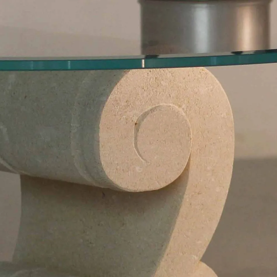 Opaque oak room with glass and design crystal Aracne-S Viadurini