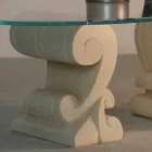 Opaque oak room with glass and design crystal Aracne-S Viadurini