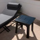 Outdoor Coffee Table in Natural or Black Wood, 2 Sizes - Suzana Viadurini