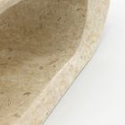 Coffee table / TV stand in white agate fossil stone - Davis Viadurini