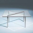 Square Tempered Glass Coffee Table Made in Italy - Madrid Viadurini