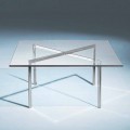 Square Tempered Glass Coffee Table Made in Italy - Madrid