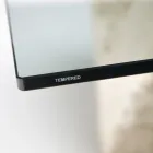 Rectangular Coffee Table with White Fossil Stone Base - Gardenia Viadurini