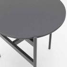 Modern Design Ceramic and Metal Round Coffee Table - Gaduci Viadurini