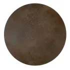 Round Coffee Table Made in Stoneware and Steel Made in Italy - Paini Viadurini