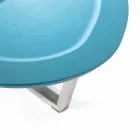 Modern Shaped Lounge Table in Mdf and Chrome Metal - Pimpa Viadurini