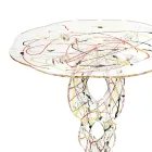 Round Transparent Plexiglass Coffee Table and Colored Top - Phosphorus Viadurini