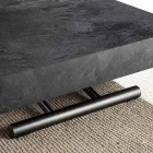 Transformable Coffee Table with Wooden Top Slate Finish - Ademo Viadurini