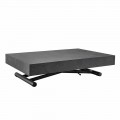 Transformable Coffee Table with Wooden Top Slate Finish - Ademo