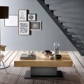 Transformer Table in Wood and Steel Made in Italy - Demetro