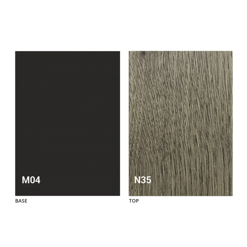 Transformer Table in Wood and Steel Made in Italy - Demetro Viadurini