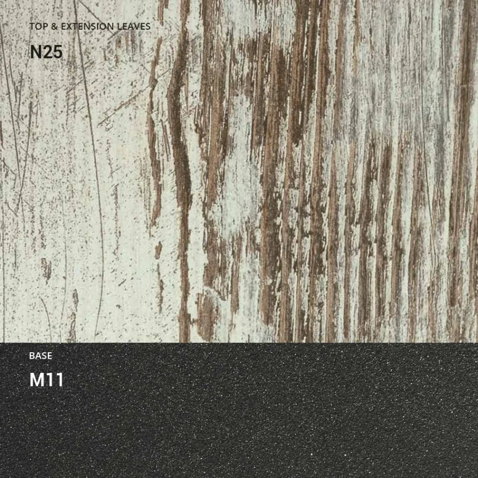 Transformable Coffee Table in Wood and Metal, Made in Italy - Sanrocco Viadurini