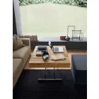 Transformable Coffee Table in Solid Wood Made in Italy - Trabucco Viadurini