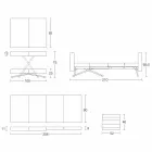 Transformable Coffee Table in Solid Wood Made in Italy - Trabucco Viadurini