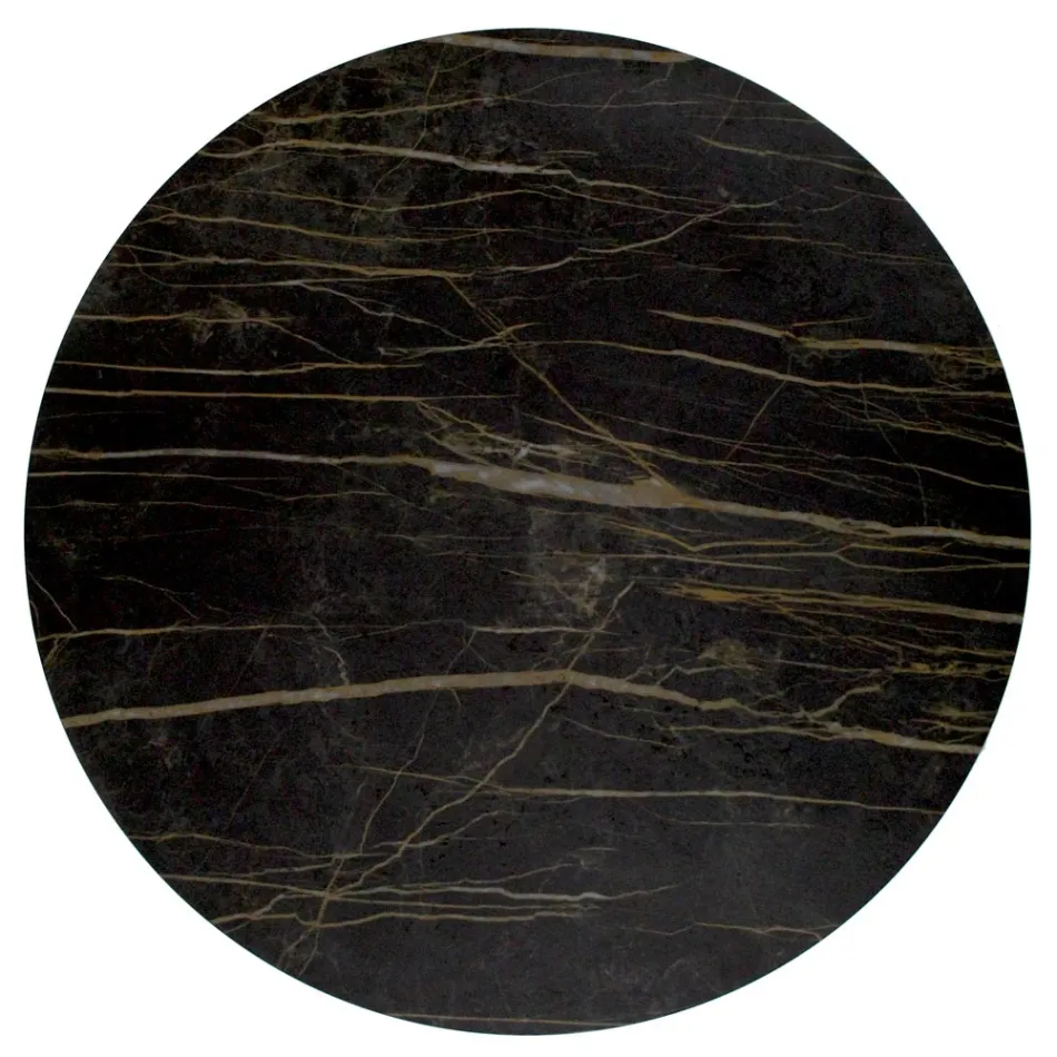 Coffee Table in Steel and Porcelain Stoneware Made in Italy - Aspira Viadurini