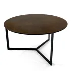 Coffee Table in Steel and Porcelain Stoneware Made in Italy - Aspira Viadurini