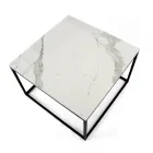 Stoneware and Steel Coffee Table Made in Italy - Birba Viadurini