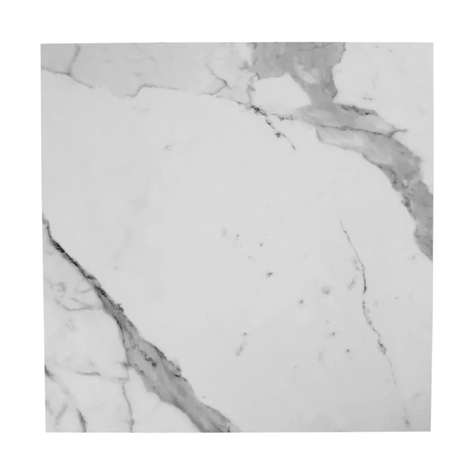 Stoneware and Steel Coffee Table Made in Italy - Birba Viadurini