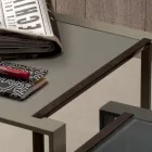 Geometric Design Metal and Glass Coffee Table - Zigozago Viadurini