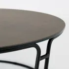 Coffee Table Round Top and Base Made in Italy - Tullia Viadurini
