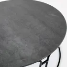 Coffee Table Round Top and Base Made in Italy - Tullia Viadurini