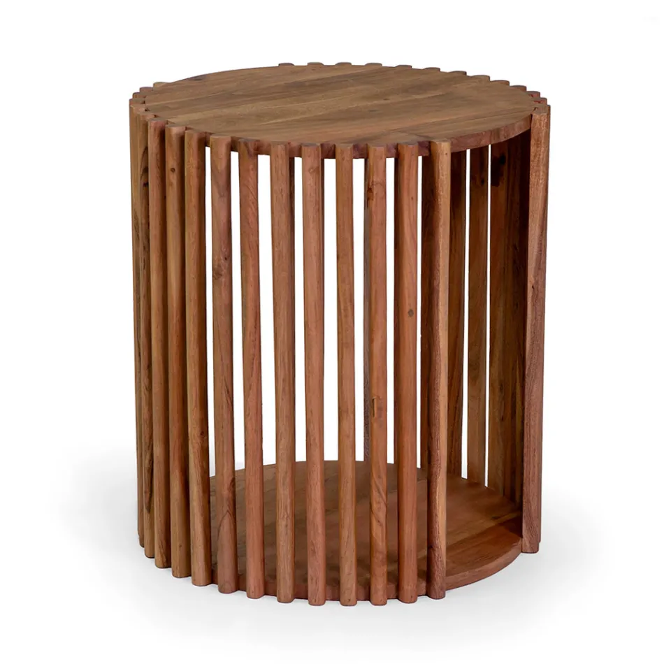 Coffee Table Made of Acacia Wood - Vortice Viadurini