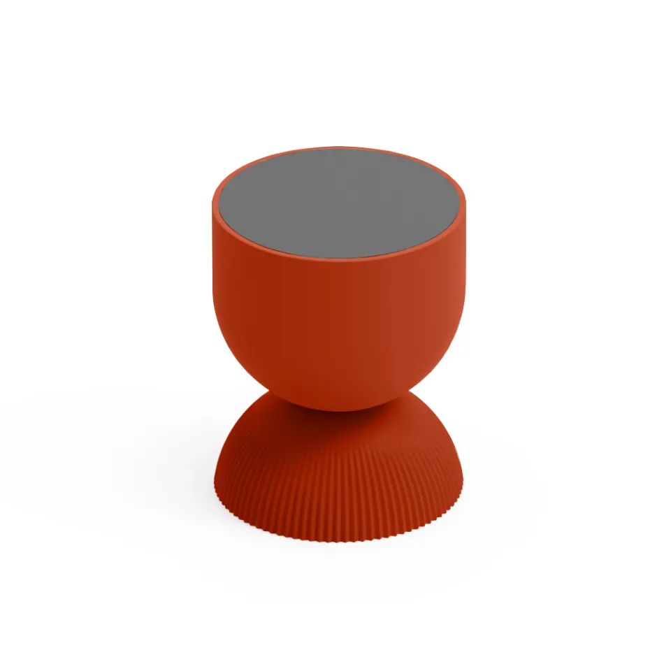 Living Room Coffee Table Made of Polyethylene of Different Colors - Loopy Viadurini