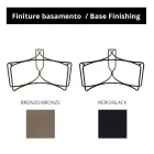 Round Coffee Table with 3 Crescent Base Made in Italy - Arepa Viadurini