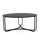 Round Coffee Table with 3 Crescent Base Made in Italy - Arepa Viadurini