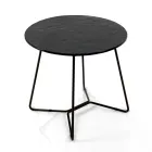 Round Coffee Table with Glass Top Made in Italy - Paini Viadurini