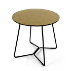 Round Coffee Table with Glass Top Made in Italy - Paini Viadurini