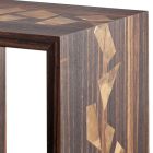 Grilli Zarafa design coffee table in ebony wood made in Italy Viadurini