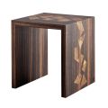Grilli Zarafa design coffee table in ebony wood made in Italy