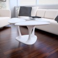 Modern design coffee table Amanita, Solid Surface, made in Italy
