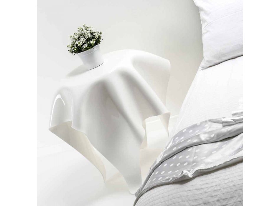 Contemporary white plexiglass design table Otto, made in Italy Viadurini