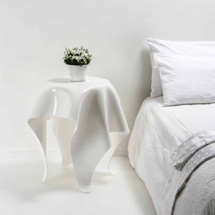 Contemporary white plexiglass design table Otto, made in Italy Viadurini