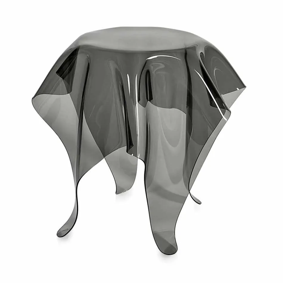 Contemporary plexiglass smoked design coffee table Otto, made in Italy Viadurini