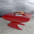 Modern design coffee table Origami, Solid Surface, made in Italy