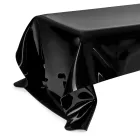 Melia Black Draped Plexiglass Designer Coffee Table Made in Italy Viadurini