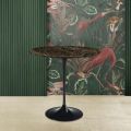 Eero Saarinen H 52 Oval Coffee Table in Emperador Dark Marble Made in Italy - Scarlet