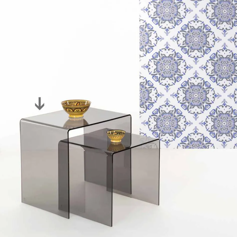 Contemporary Smooth Coffee Table 50x50cm Terry Big, made in Italy Viadurini