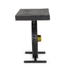 Handcrafted and Industrial Steel and Mango Wood Coffee Table - Corvino Viadurini