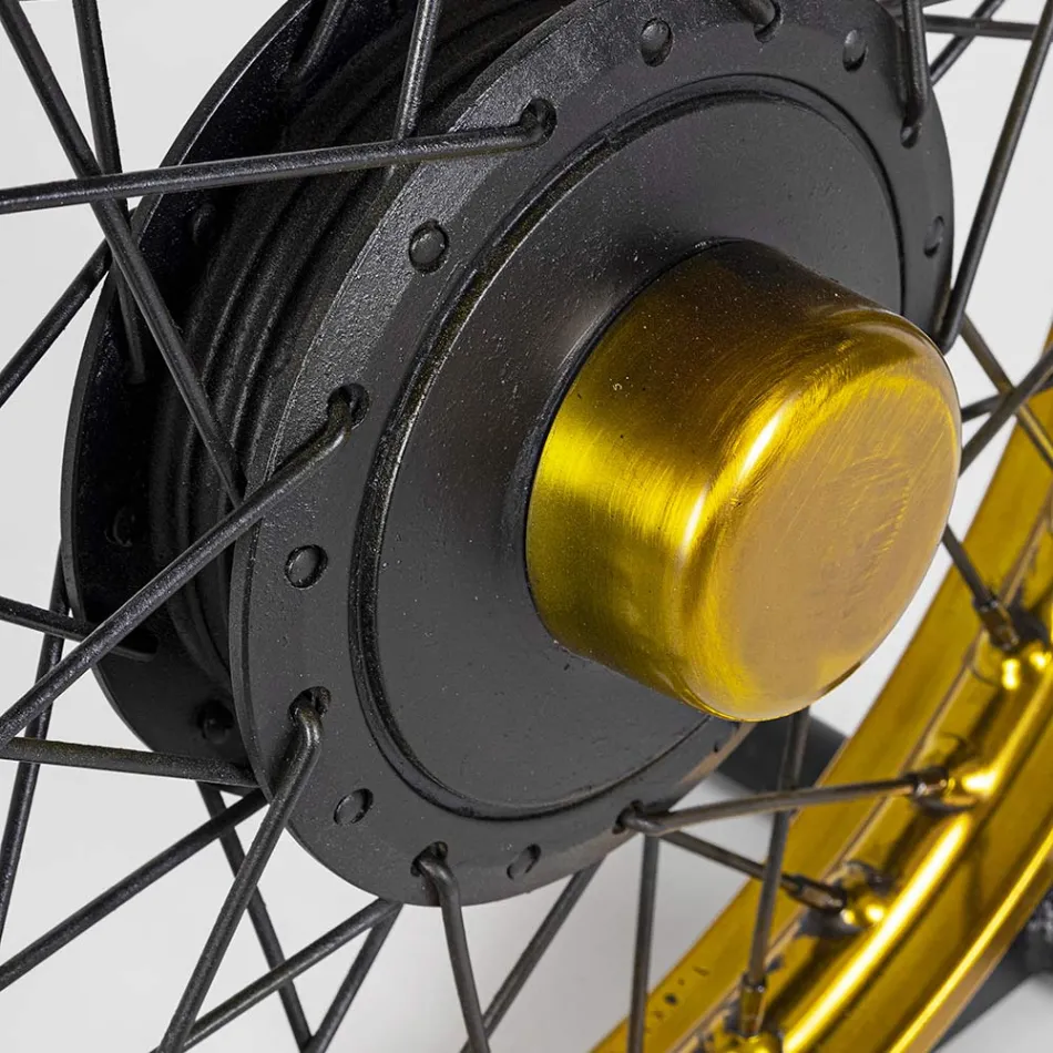 Handcrafted and Industrial Steel and Mango Wood Coffee Table - Corvino Viadurini