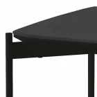 Modern Design Square Ceramic and Metal Coffee Table - Porcupine Viadurini