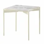 Modern Design Square Ceramic and Metal Coffee Table - Porcupine Viadurini